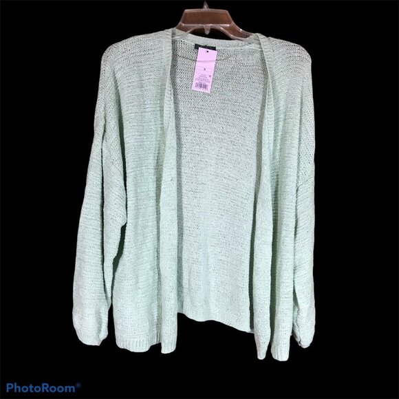 Wild Fable Womens Size Small Sweater Cardigan Knit Open Front Light Green New - Picture 1 of 11